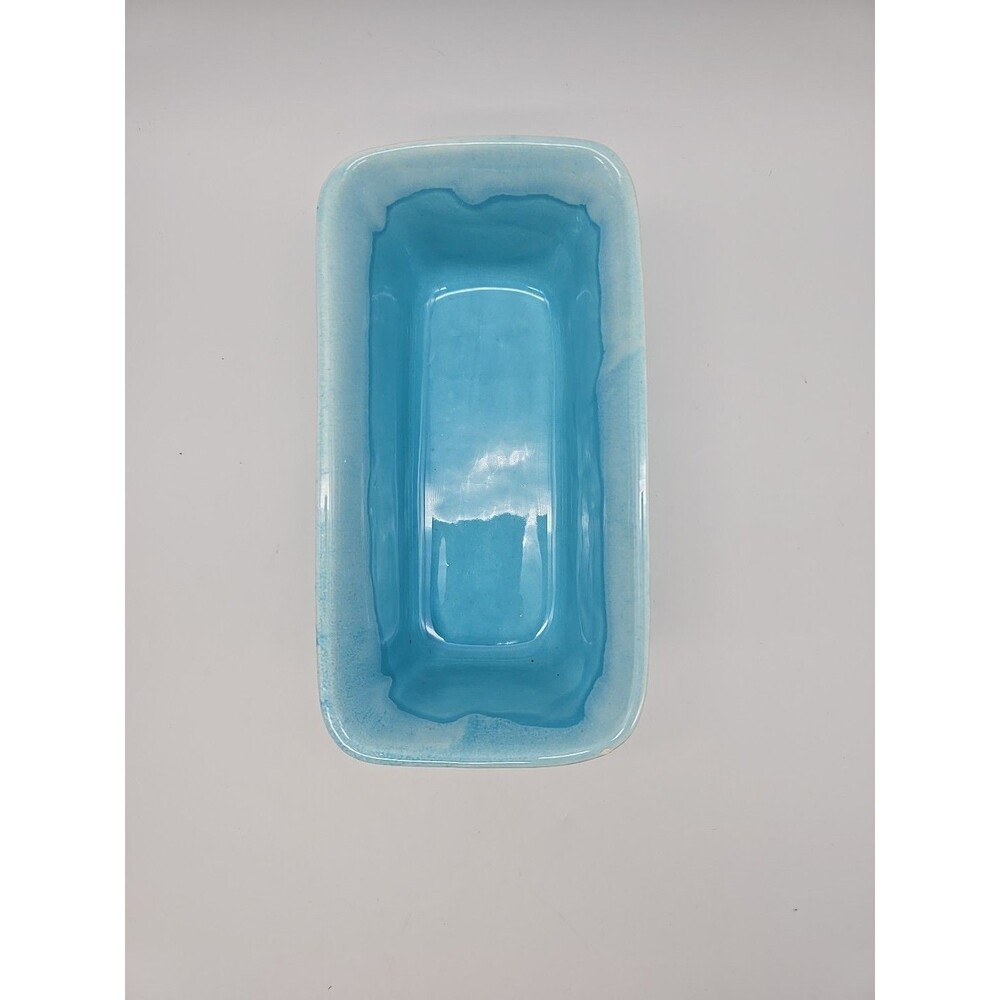 Vintage Judy of California Blue Drip Rectangular Planter - Picture 5 of 11